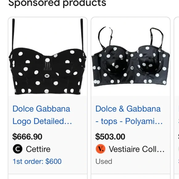 Dolce & Gabbana Bustier Top - Picture 4 of 4